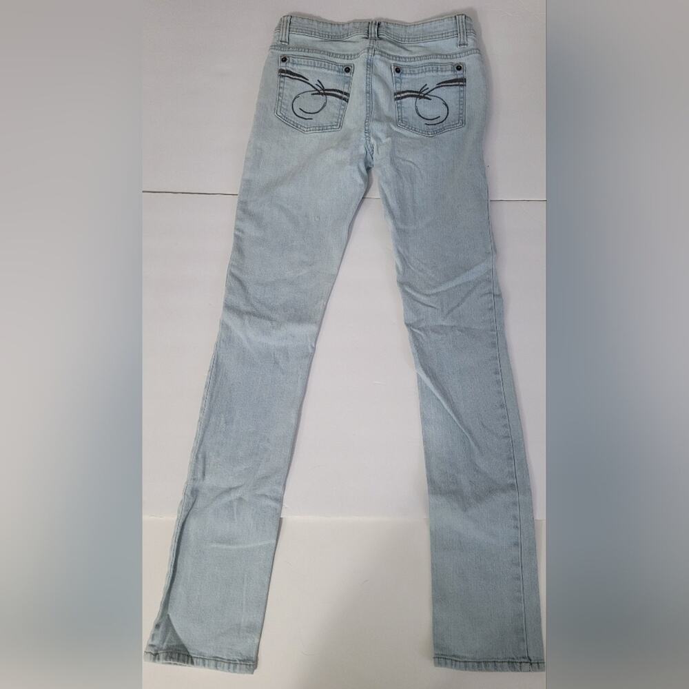 Wear it Declare it Light Blue Wash Juniors Twee Boho Casual Skinny Jeans - Picture 2 of 7